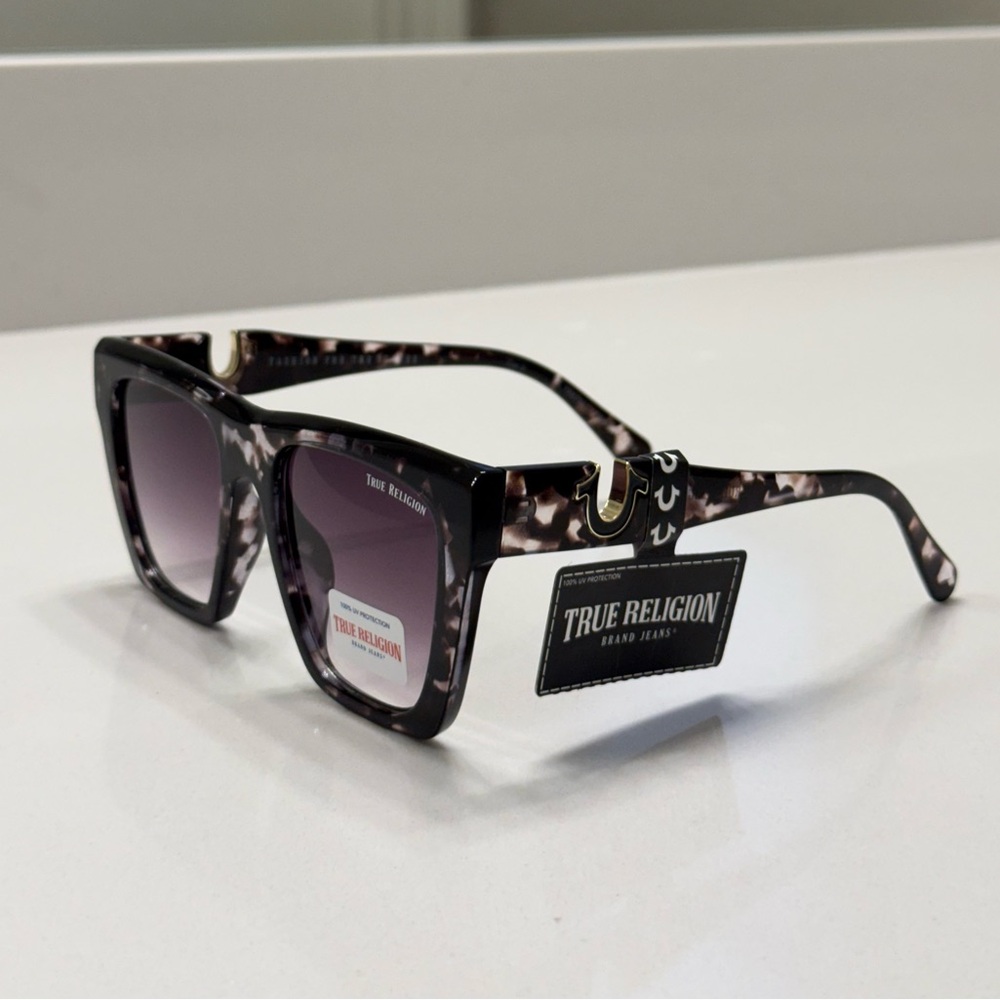True Religion Marble Pattern Gradient Sunglasses … - image 9